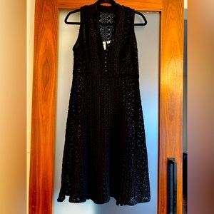 Anthropologie Meadow Rue black knitted dress